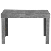 Tavolo da Pranzo Allungabile Fino 6 Posti 120-200cm Cemento Cucina Estensibile