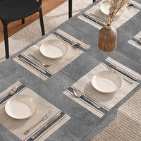 Tavolo da Pranzo Allungabile Fino 6 Posti 120-200cm Cemento Cucina Estensibile