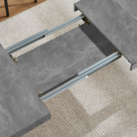 Tavolo da Pranzo Allungabile Fino 6 Posti 120-200cm Cemento Cucina Estensibile