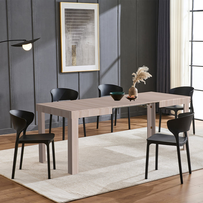 Tavolo da Pranzo Allungabile Fino a 6 Posti 120-200cm Olmo Cucina Estensibile