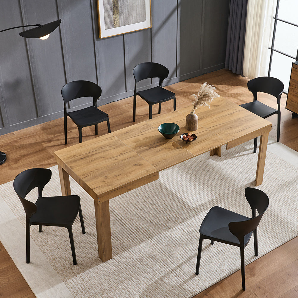 Tavolo da Pranzo Allungabile Fino 6 Posti 120-200cm Quercia Cucina Estensibile