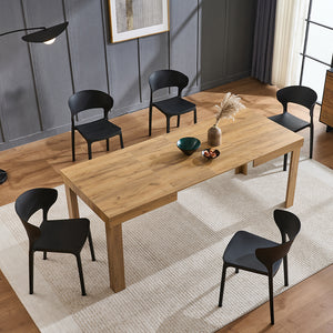 Tavolo da Pranzo Allungabile Fino 6 Posti 120-200cm Quercia Cucina Estensibile