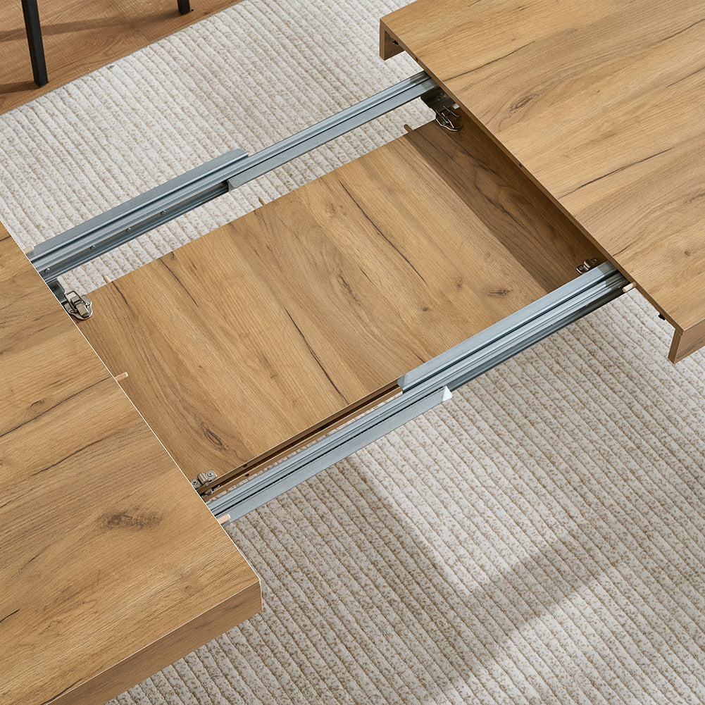 Tavolo da Pranzo Allungabile Fino 6 Posti 120-200cm Quercia Cucina Estensibile