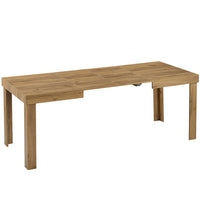 Tavolo da Pranzo Allungabile Fino 6 Posti 120-200cm Quercia Cucina Estensibile