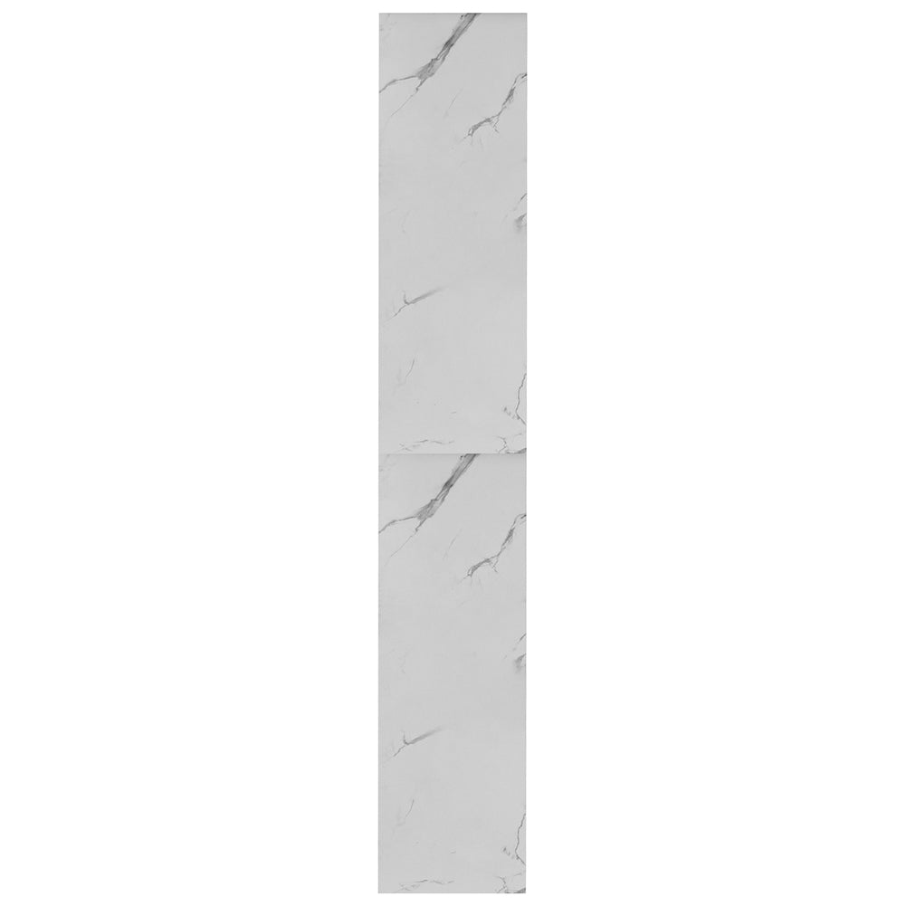 Scarpiera 4 Ante Ripiani Doppia Profondità Portascarpe Bianco Marmo 63x24x150 cm