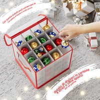 Scatola Decorazioni Natalizie Organizer Addobbi Natalizi Capacità 64 Palline