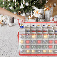 Scatola Decorazioni Natalizie Organizer Addobbi Natalizi Capacità 112 Palline