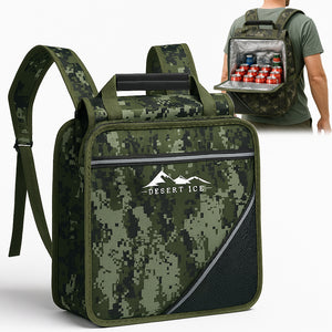 Zaino Borsa Frigo 18L Verde Militare per Campeggio Mare Picnic Trekking Multiuso
