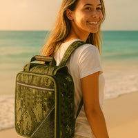 Zaino Borsa Frigo 18L Verde Militare per Campeggio Mare Picnic Trekking Multiuso