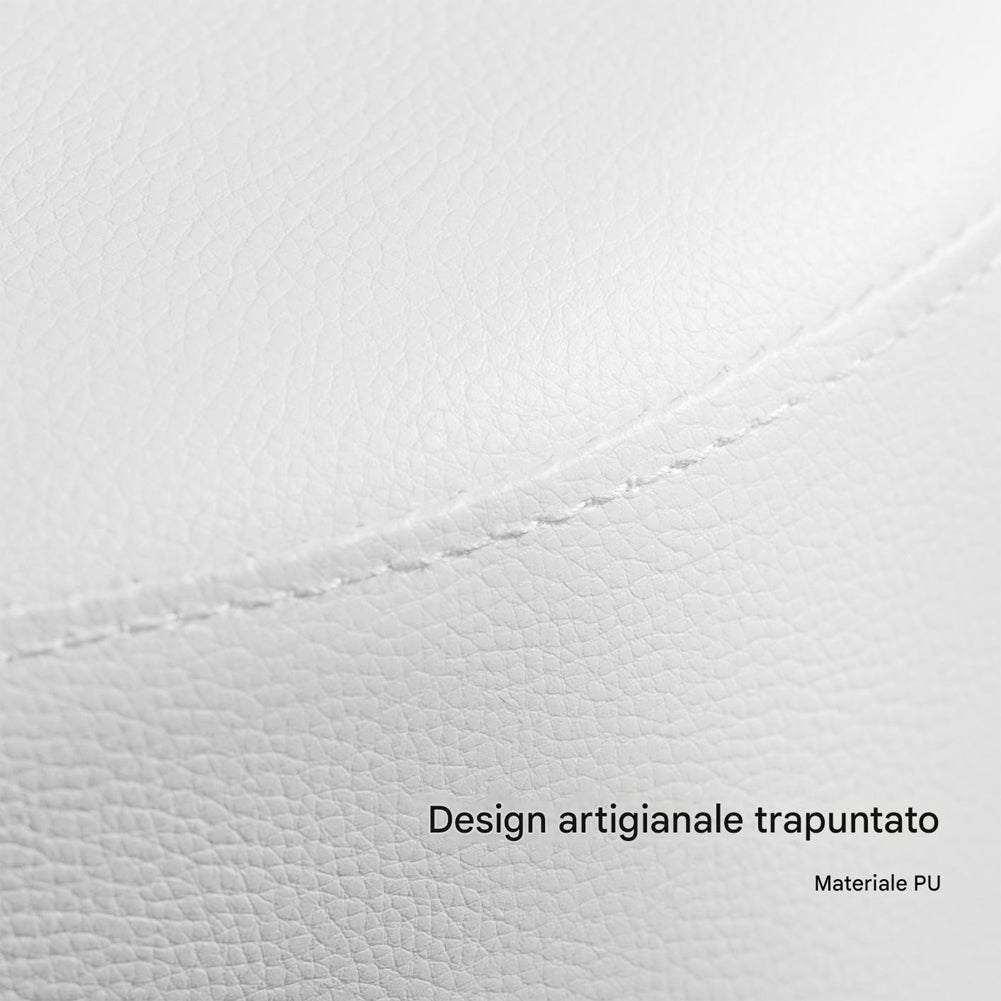 Sgabello Make Up Toeletta Seduta Comoda Sgabellino Rotante Bianco Portata 130kg