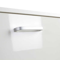 Scarpiera 3Ante Doppia Profondità Salvaspazio Bianco Lucido 63x24H150cm Legno mdf