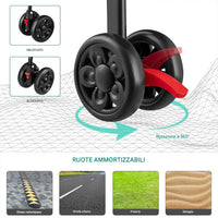 Passeggino per Cani Gatti 2in1 Cestello Rimovibile Pieghevole e Traspirante Nero