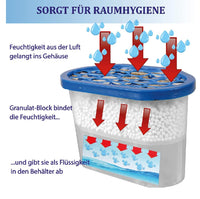 6pz Deumidificatore Casa Portatile 500ml contro Muffa Assorbi Umidità Vaniglia