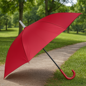 Kit 4 Ombrelli Automatici con Manico Curvo e Custodia Antigoccia Colori Assortiti