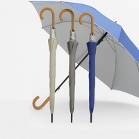 Kit 4 Ombrelli Uomo Donna Automatici Antivento Tessuto Duplex per Pioggia e Sole