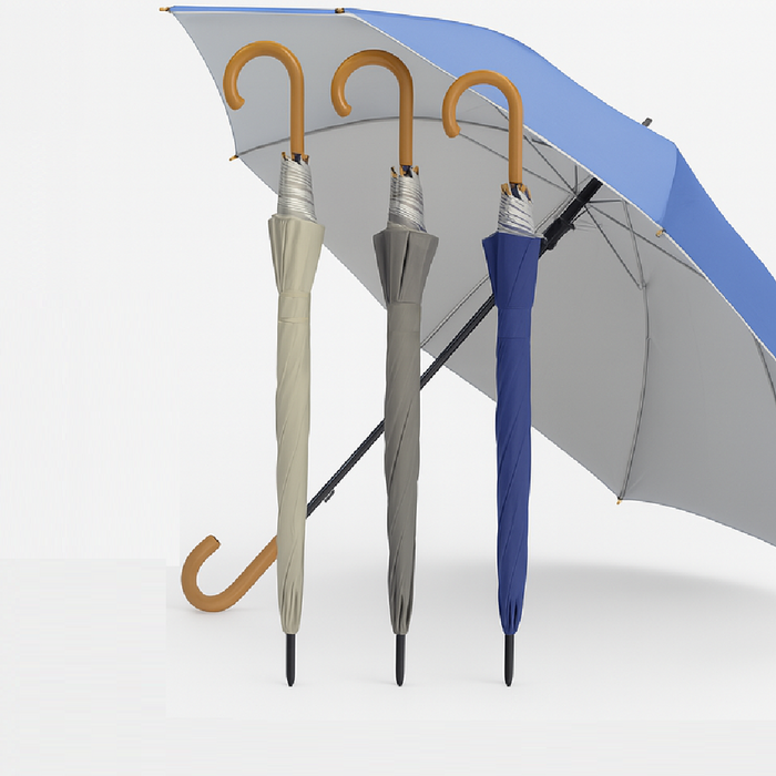 Kit 4 Ombrelli Uomo Donna Automatici Antivento Tessuto Duplex per Pioggia e Sole