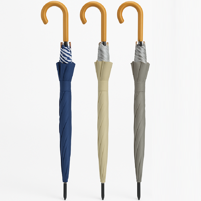 Kit 4 Ombrelli Uomo Donna Automatici Antivento Tessuto Duplex per Pioggia e Sole