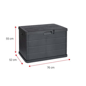 MAURY'S BAULE CASSAPANCA 170 LT DA ESTERNO IN RESINA 78LX55PX52H CM ANTRACITE