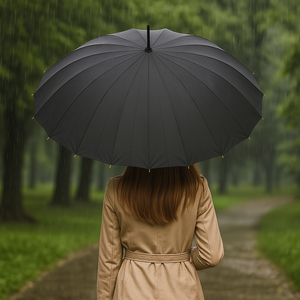 Kit 4 Ombrelli Grandi Automatici Antivento Uomo Donna 16 Stecche Fibra di Vetro