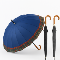 Kit 4 Ombrelli Grandi Automatici Antivento Uomo Donna 16 Stecche Fibra di Vetro