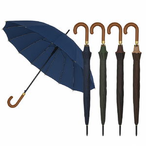 Kit 4 Ombrelli Grandi Automatici Antivento Uomo Donna 16 Stecche Fibra di Vetro