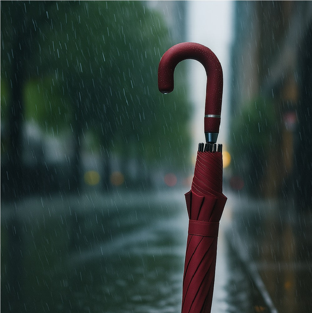 kit 3 Ombrelli Grandi Automatici Antivento 129cm Struttura in Fibra di Vetro Tessuto Extra