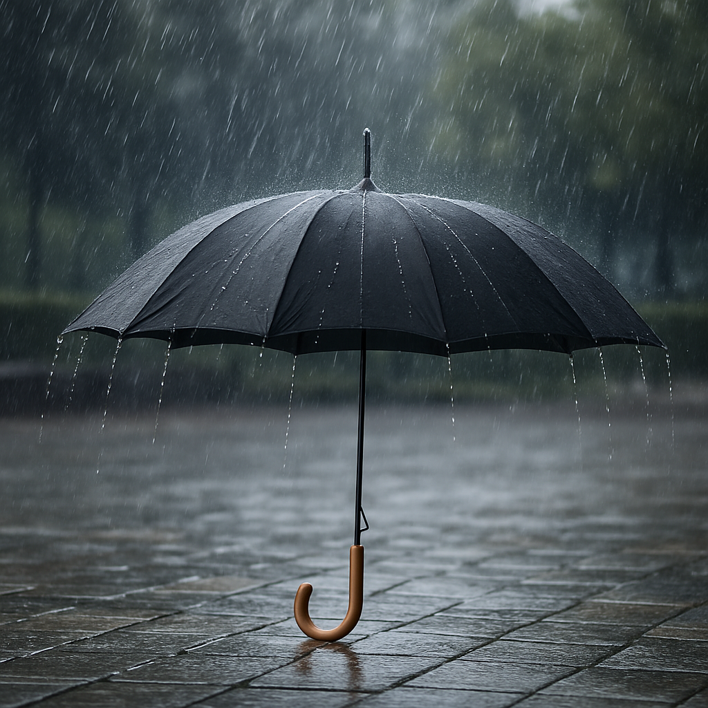 Kit 5 Ombrelli Automatici 8 Stecche Rinforzate Manico Curvo Uomo Donna Colori Misti