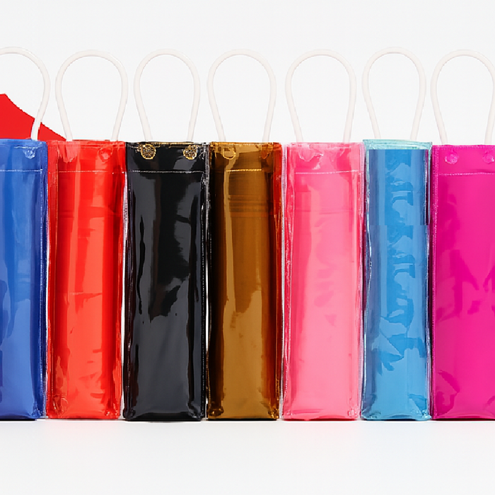 kit 3 Ombrelli Antivento Mini Uomo Donna Salvaspazio 8Stecche in Fibra con Borsetta