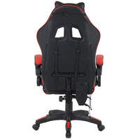 Sedia Gaming da Scrivania Rosso e Nera con Led RGB Altezza Regolabile 106-116cm