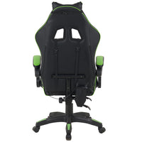 Sedia Gaming da Scrivania Verde e Nera con Led RGB Altezza Regolabile 106-116cm