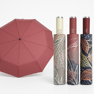 Kit 2 Ombrelli Grandi Donna 10 Stecche Apri e Chiudi Antivento Decorati