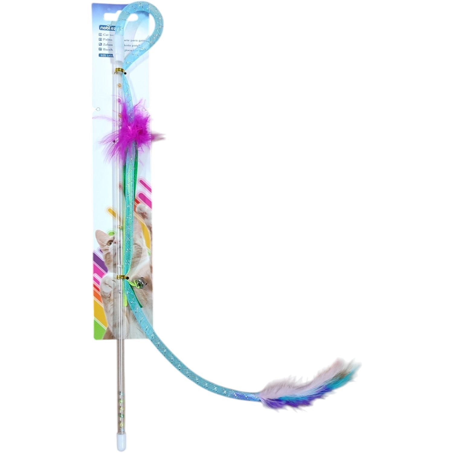 Gioco per gatti bacchetta millecolori