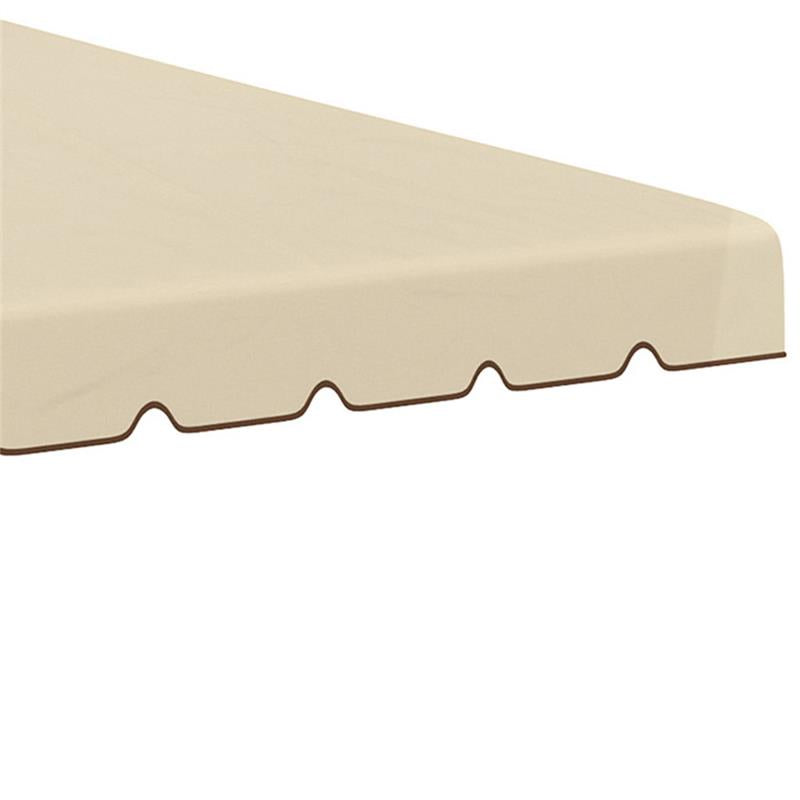 TETTUCCIO DI RICAMBIO PER GAZEBO DA GIARDINO 3X3M CON TETTO A 2 LIVELLI IN POLIESTERE BEIGE