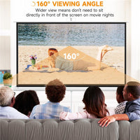 TELO PROIETTORE DA 84 POLLICI CON TREPPIEDE REGOLABILE, IN PLASTICA E METALLO, 200X8X118 CM, BIANCO