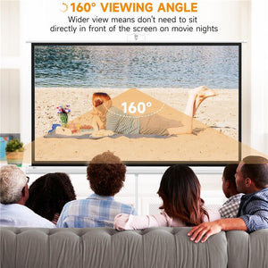 TELO PROIETTORE DA 84 POLLICI CON TREPPIEDE REGOLABILE, IN PLASTICA E METALLO, 200X8X118 CM, BIANCO