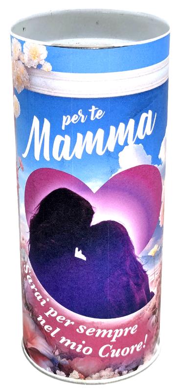 SET 6 CERI VOTIVI MAMMA 58X13 CM CONTENITORE IN CARTA