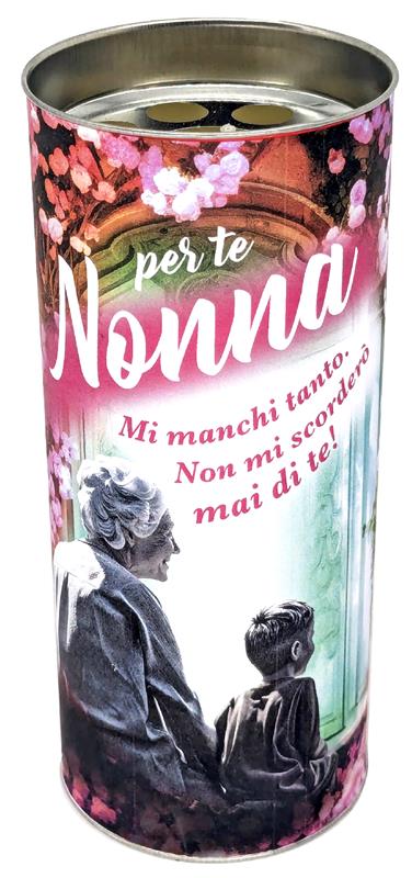 SET 6 CERI VOTIVI NONNA 58X13 CM CONTENITORE IN CARTA