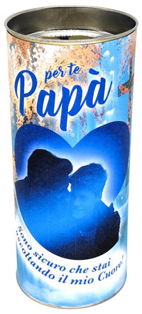 SET 6 CERI VOTIVI PAPÀ 58X13 CM CONTENITORE IN CARTA