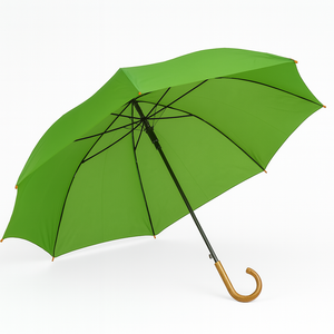 Kit 5 Ombrelli Automatici 8 Stecche Rinforzate Manico Curvo Uomo Donna Colori Misti