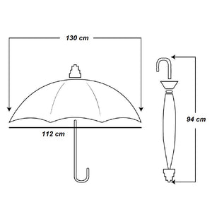Kit 4 Ombrelli Uomo Donna Automatici Antivento Tessuto Duplex per Pioggia e Sole