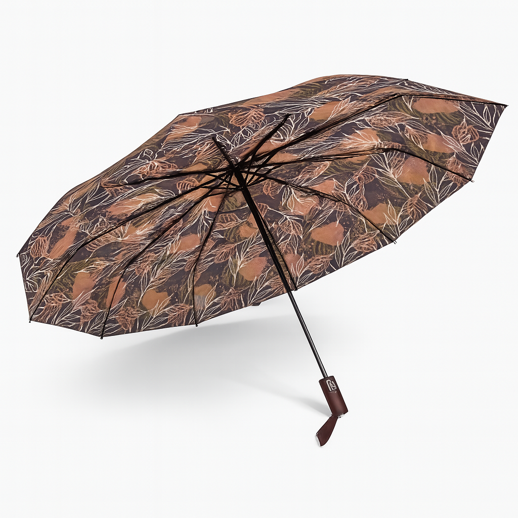 Kit 2 Ombrelli Grandi Donna 10 Stecche Apri e Chiudi Antivento Decorati