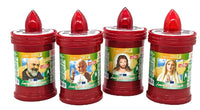 SET 3 LUMINI VOTIVI A BATTERIA DURATA 60 GIORNI