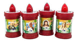SET 3 LUMINI VOTIVI A BATTERIA DURATA 60 GIORNI