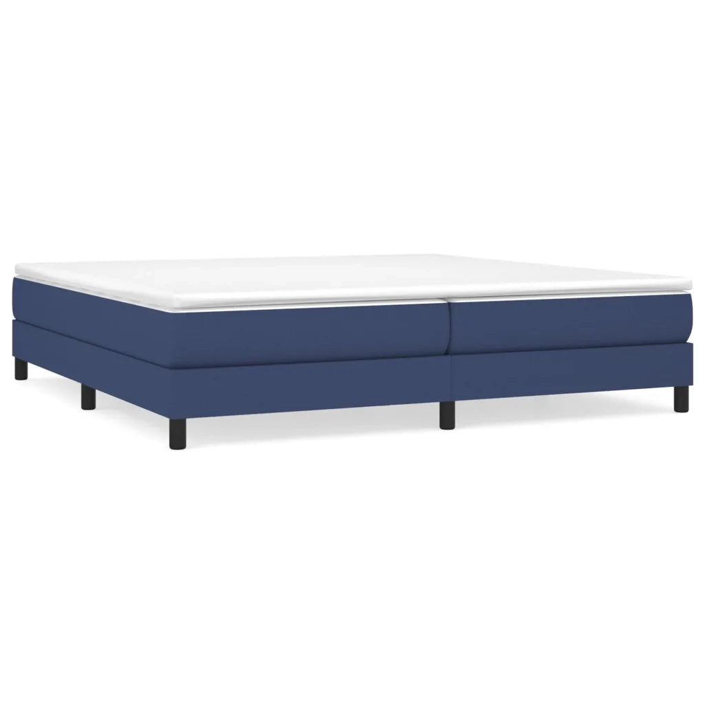 Giroletto a Molle con Materasso Blu 200x200 cm in Tessuto 3144107