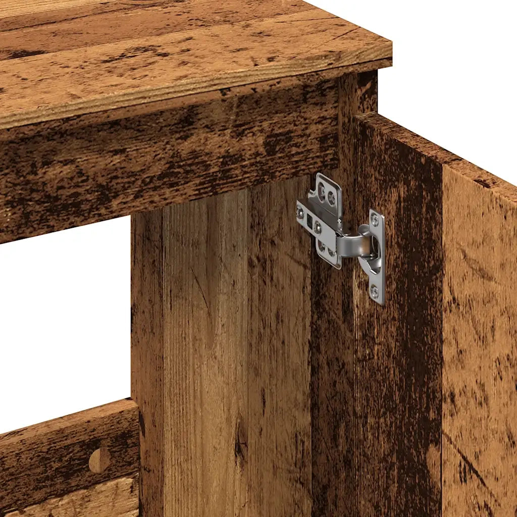 vidaXL Mobile Lavabo Legno Antico 58x33x60 cm in Legno Multistrato