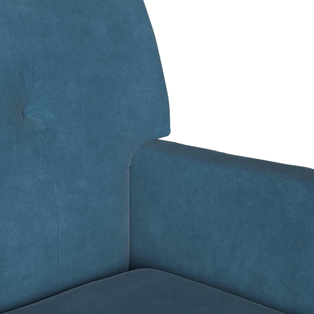 Panca Chesterfield Blu 112 x 65,5 x 75 cm Velluto 42019294