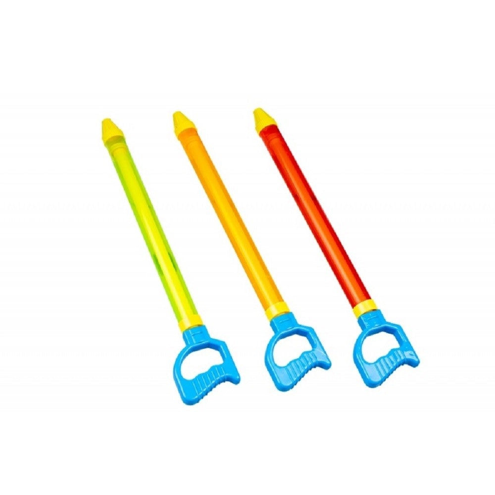 Trade Shop - Tubo Spara Acqua 46cm Gioco Mare Per Bambini Con Maniglia 3 Colori Ass 6560016 -
