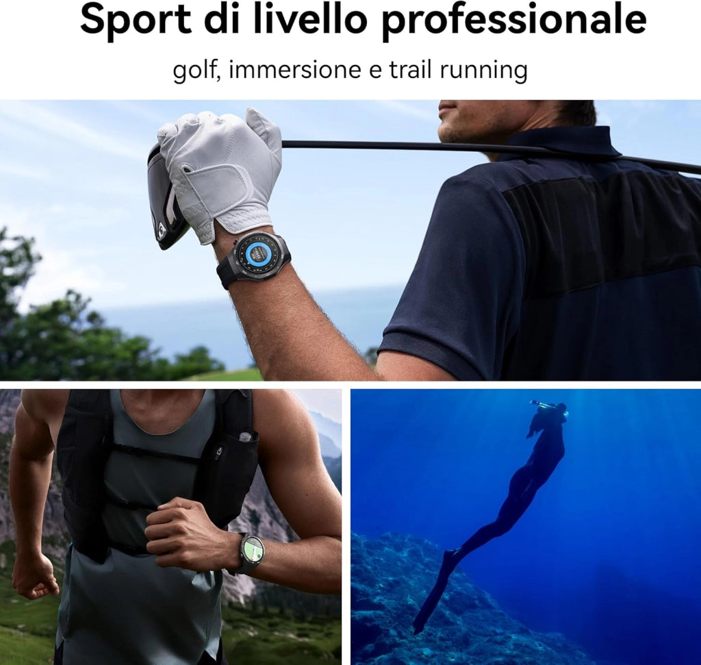 HUAWEI WATCH GT 5 Pro 42mm Smartwatch, Design Elegante, Nuova Modalità Corsa e Ciclismo, Monitoraggio della Salute, 7 Giorni di Durata, GPS, Chiamata Bluetooth, iOS e Android, Ceramica Bianca