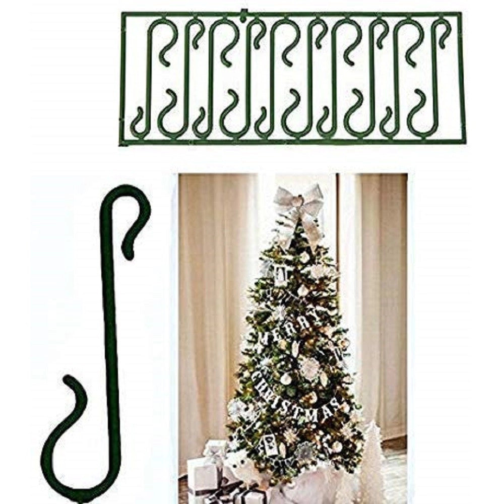 Trade Shop - 400 Ganci Verdi Per Appendere Palline Decorazioni Natalizie Albero Natale Gancetti -