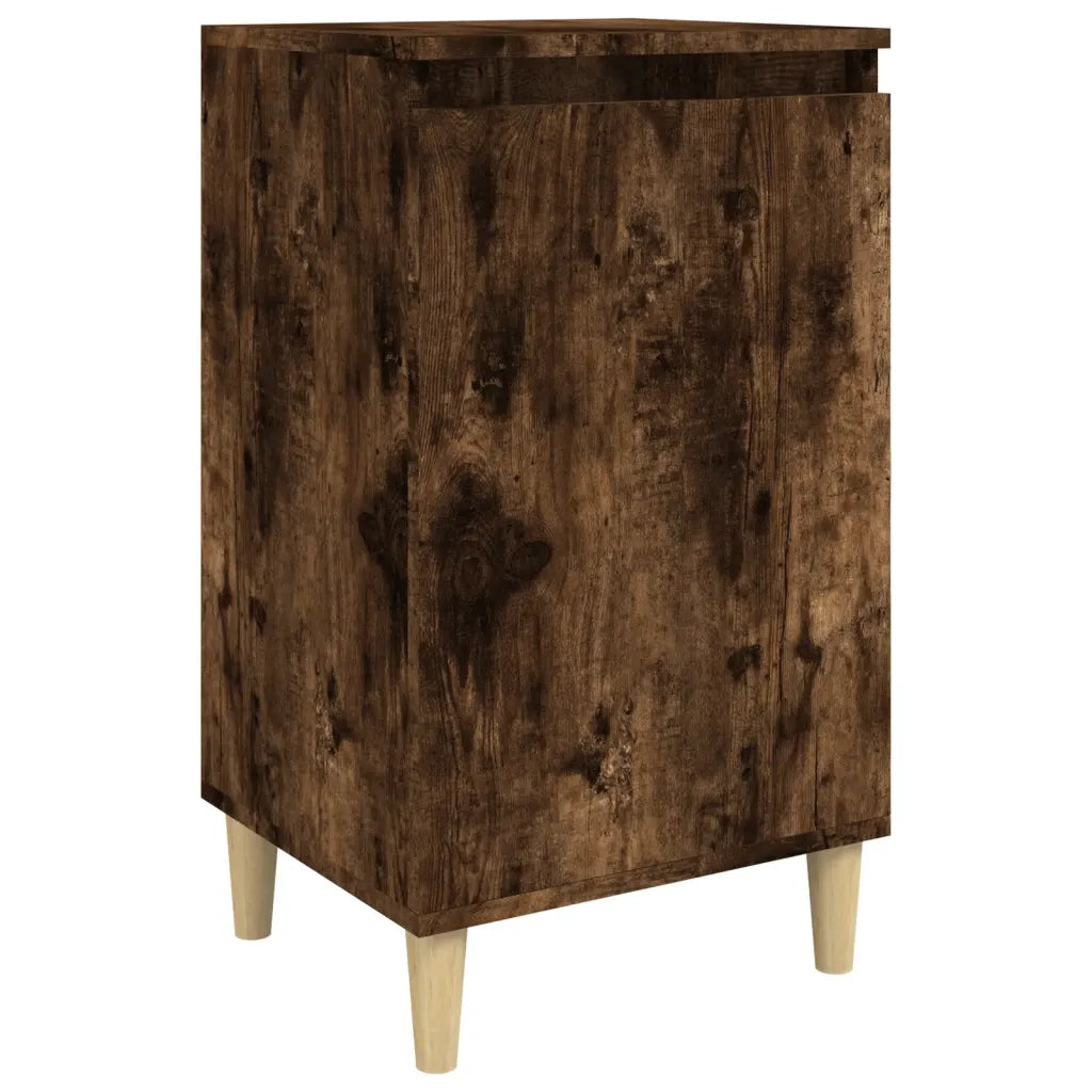 Comodino Rovere Fumo 40x35x70 cm Legno Multistratocod mxl 103437